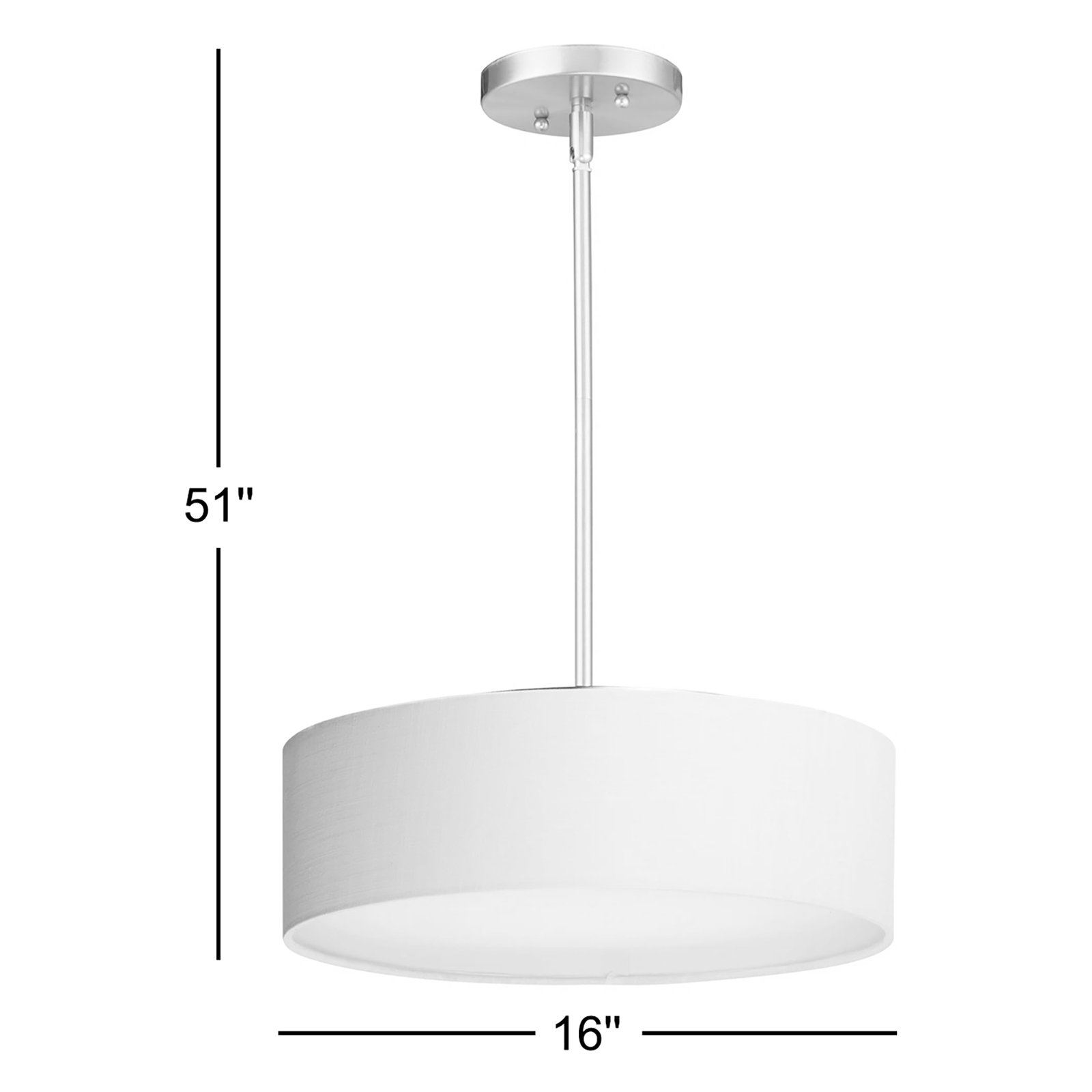 Jessalyn 3 - Light Metal Dimmable Chandelier
