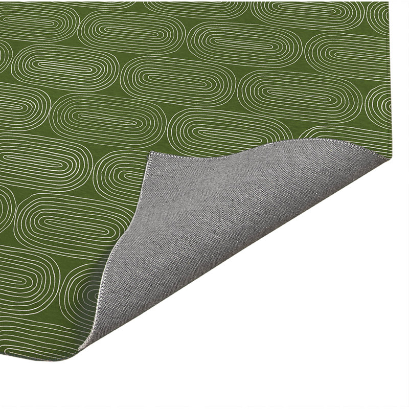 Tapis de cuisine Earthy Embrace, Vert olive, Rectangle 5 pi x 7 pi