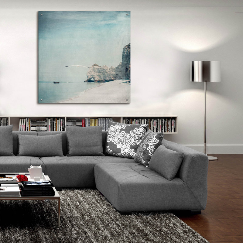 Art mural en verre Ivy Bronx, H 36 po x l 36 po x P 0,2 po