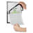 DURAFRAME Note Sign Holder, 8 1/2" X 11", Silver Frame