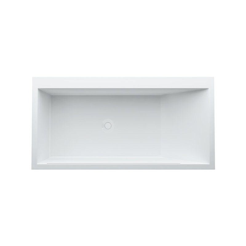Kartell 66.93'' L Freestanding Soaking Bathtub