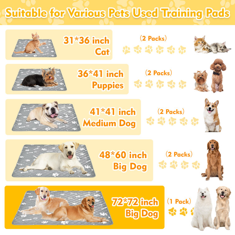WATERPROOF REUSABLE PET Pee Pads Small Size, Dogs , Small Animals 