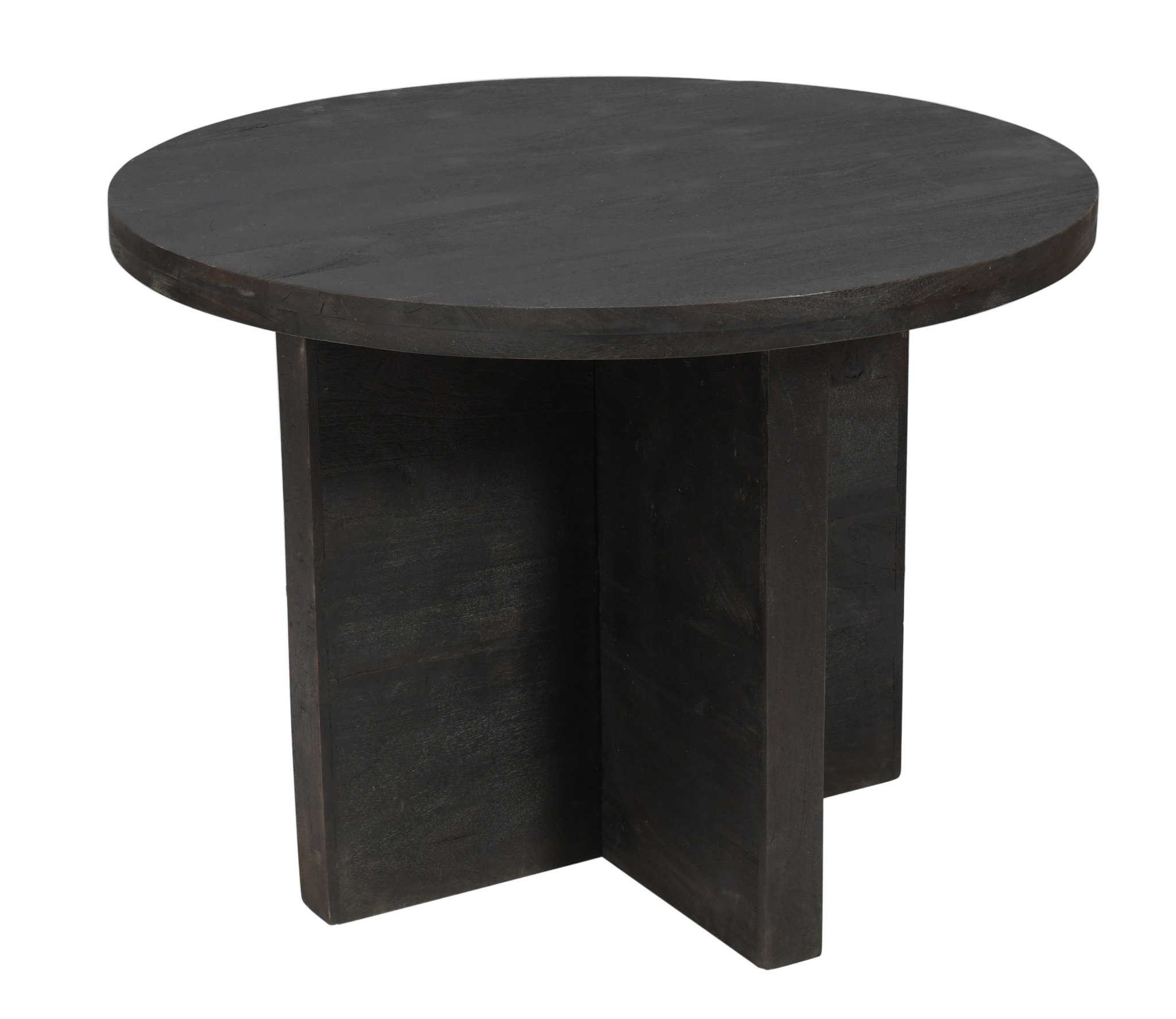 Orren Ellis 48" Deep Taupe Rounded Solid Wood Pedestal Base Dining ...
