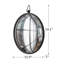 Miroir décoratif décoratif décoratif rond en métal avec boucle supérieure
