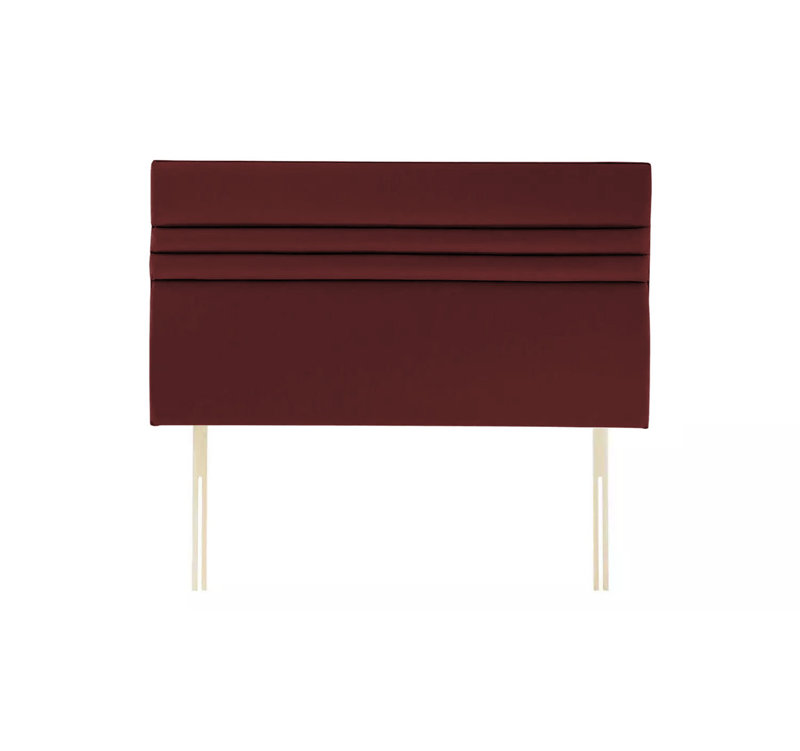 Upholstered Headboard, Burgundy, Single (3')