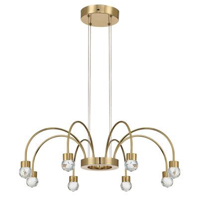 Lustre Vario à 8 lumières DEL intégrées