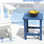 Table de billard bleue carrée - bout extérieur pour porche, balcon, capacité de 110 lb