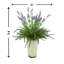 Lavender and Fern Bush in White Ceramic Pot-570655940