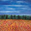 Red Fields Print by Joyce Creiger