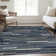 Premium Machine Washable Prisco Navy Rug