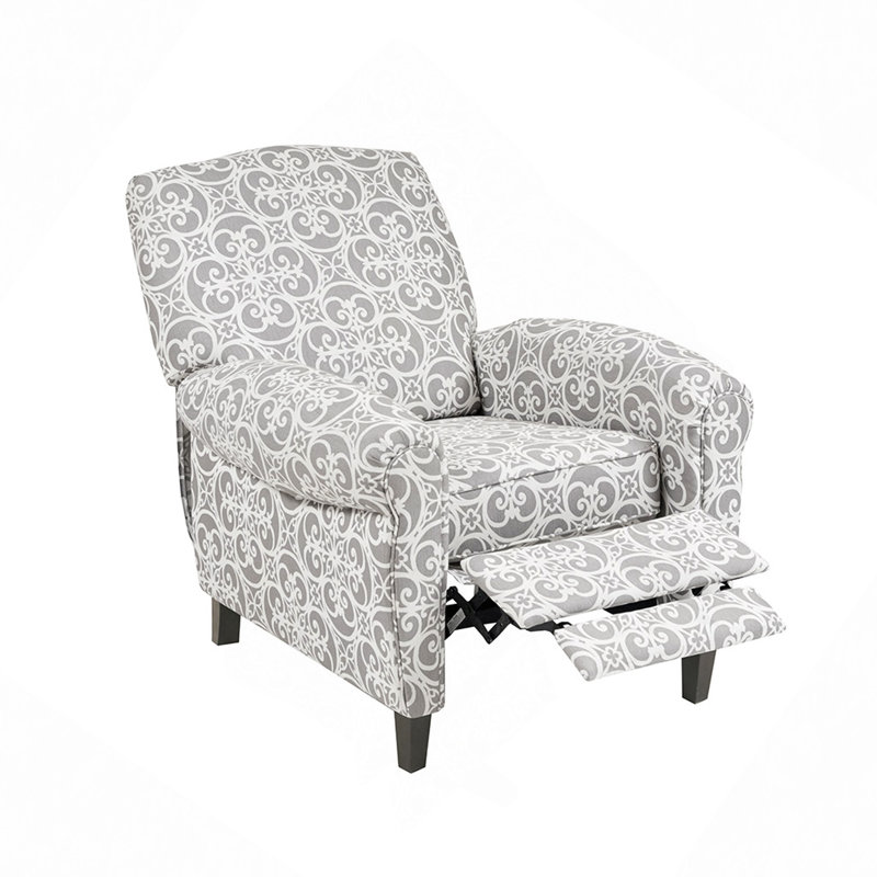 Push Back Recliner, Gray