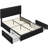 Upholstered Bed Frame with Drawer Storage-380821006-370691892