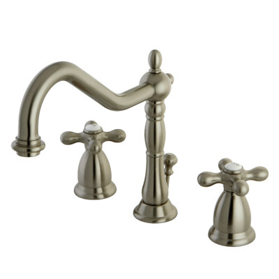 Robinet de salle de bain espacé avec ensemble de bonde Heritage