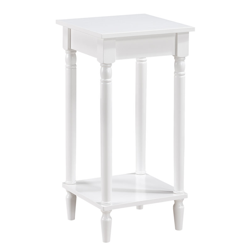 Mayall 28" End Table with Shelf, White