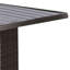Table bistro Nia, base en marbre, structure en rotin PE gris, 27 pouces-118312654