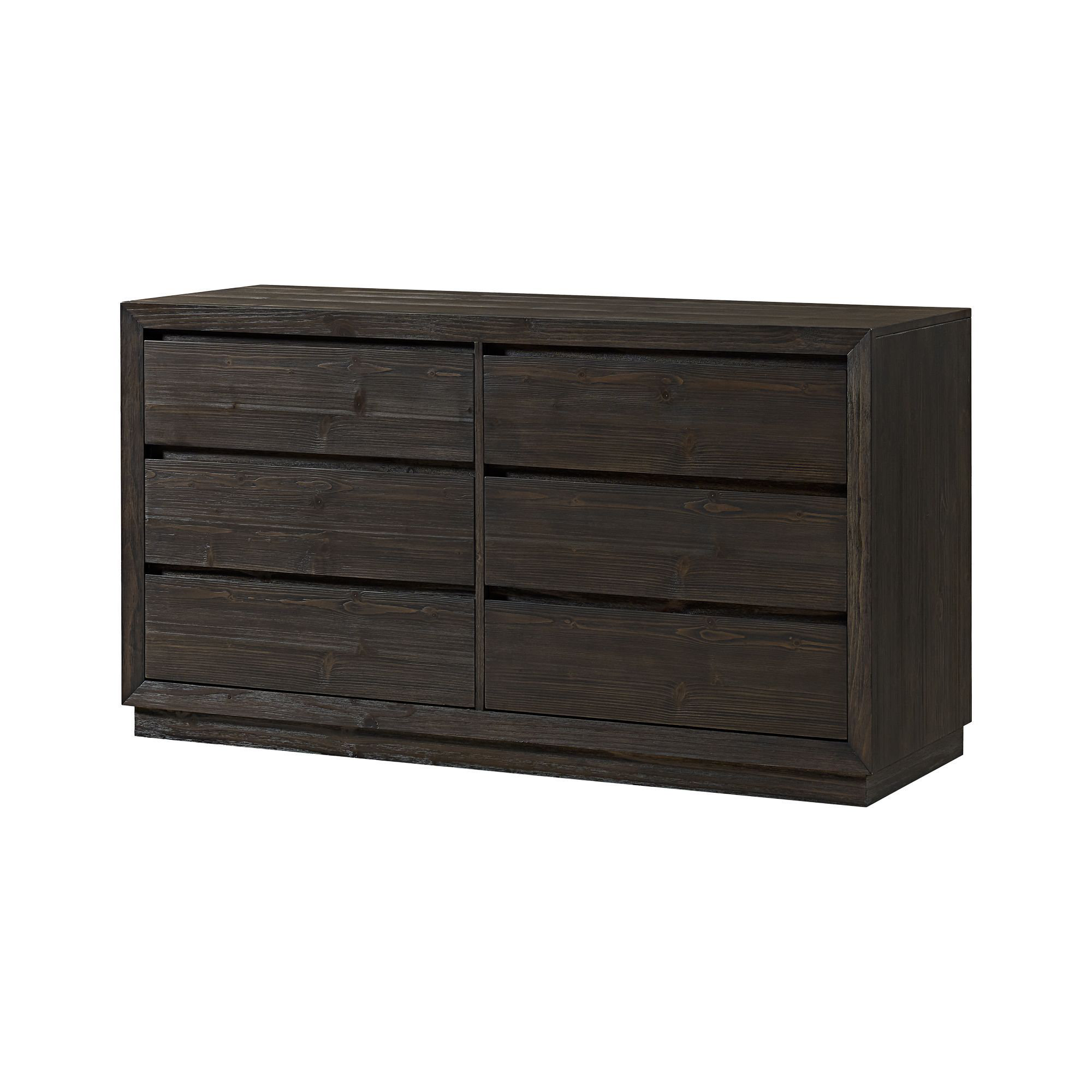 Albie 6-Drawer Pine Dresser, Cocoa