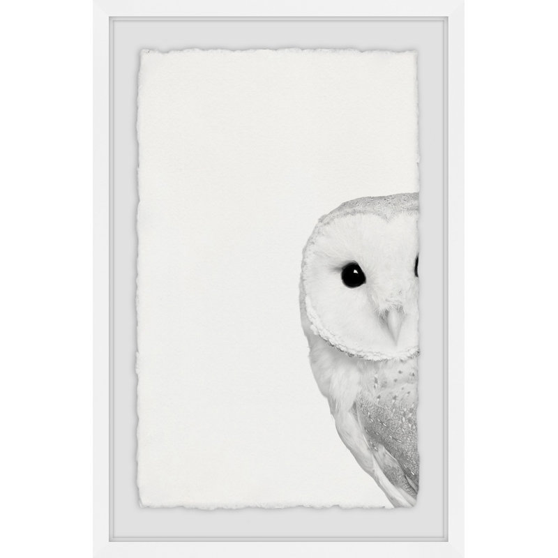 «Hidden Owl», reproduction d'art encadrée, H 36 po x l 24 po x P 1,5 po