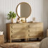 Ensemble de commode moderne 6 tiroirs pour chambre à coucher, 2 en 1