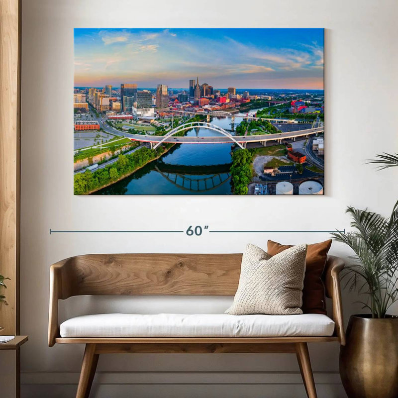 Nicci Nashville Skyline, H 34 po x l 51 po