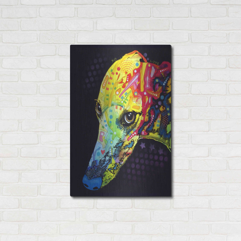 Greyhound par Dean Russo - impression sur toile non encadrée, H 36 po x l 24 po x P 0,13 po