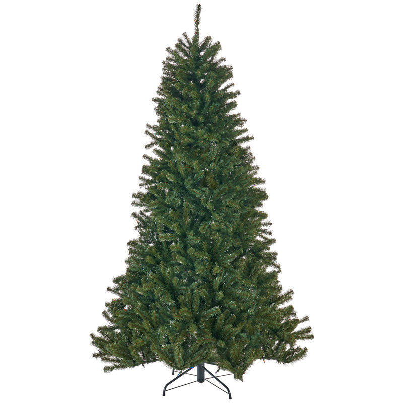 Arbre de Noël 7 pi avec support en fer stable de 500 po, H 48 po, assemblage requis x 84 po