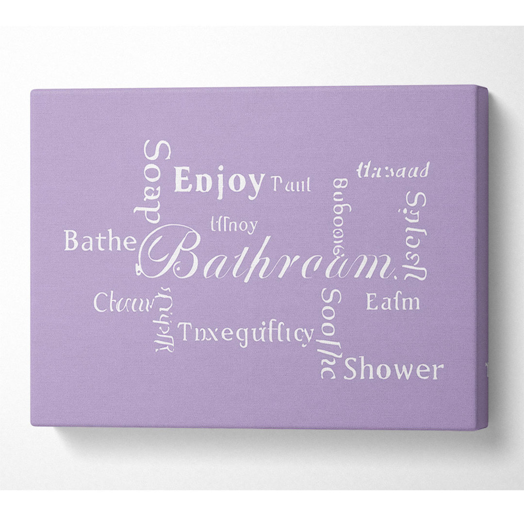 Badezimmer Zitat Badezimmer Tranquility Lilac - Drucken