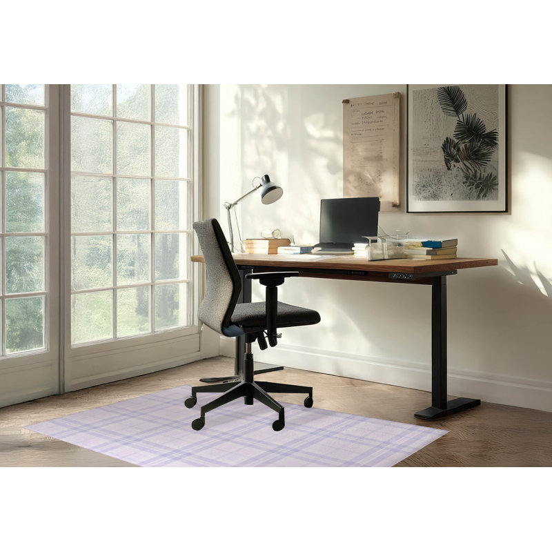 Tapis de bureau léger Vinny, L 6 pi x L 4 pi, Mauve