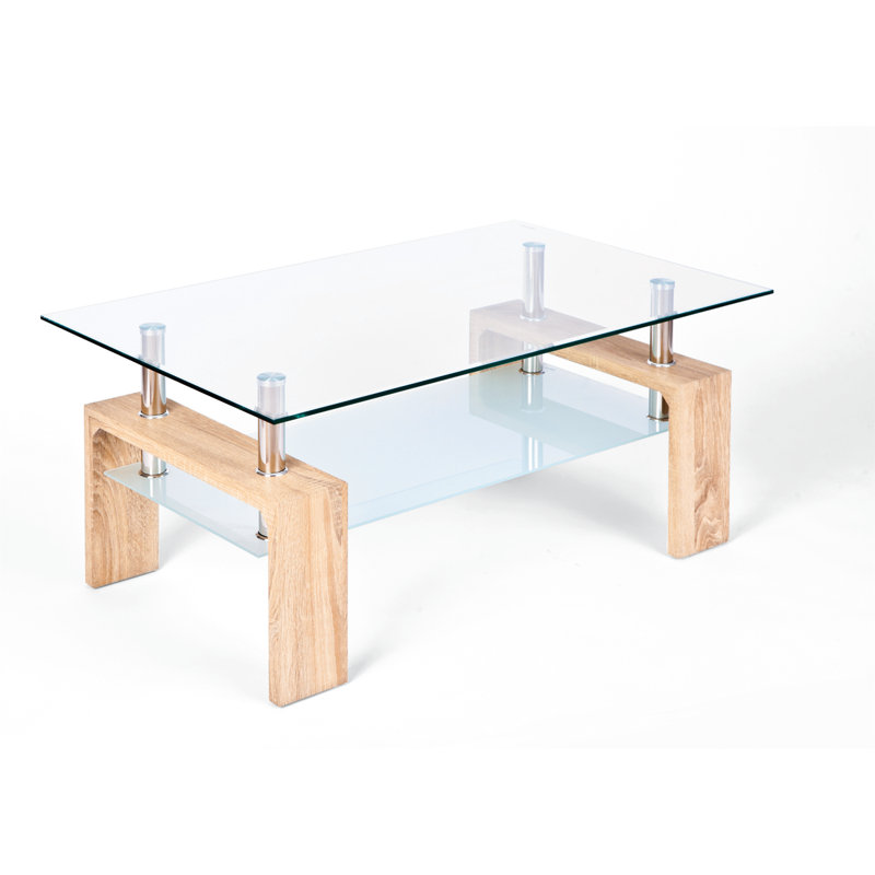 Loana Coffee Table with Storage, Sonoma oak