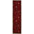 Homeline Non-Slip Rubberback Floral Leaves Indoor Runner Rug, Dark Red-1699440360-1698707231