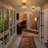 Seyler 1-Light Floral Glass Semi-Flush Mount Ceiling Light for Hallway