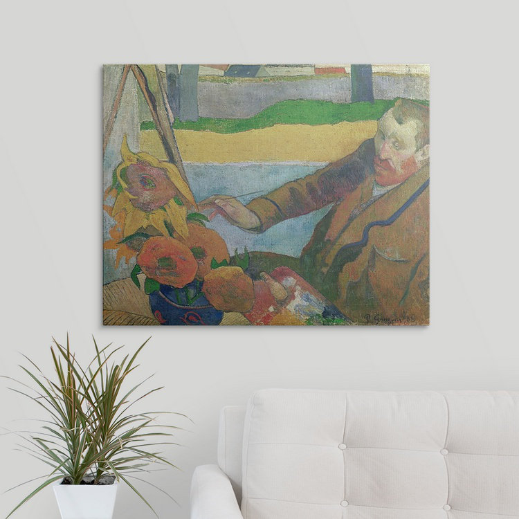 « van gogh, 1888 » par paul gauguin, reproduction d’art, H 24 po x l 30 po x P 1,5 po, Toile
