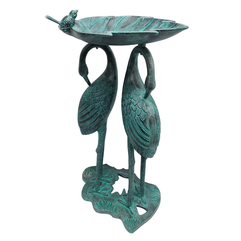 Bain d'oiseaux Cherubino, Patine noire