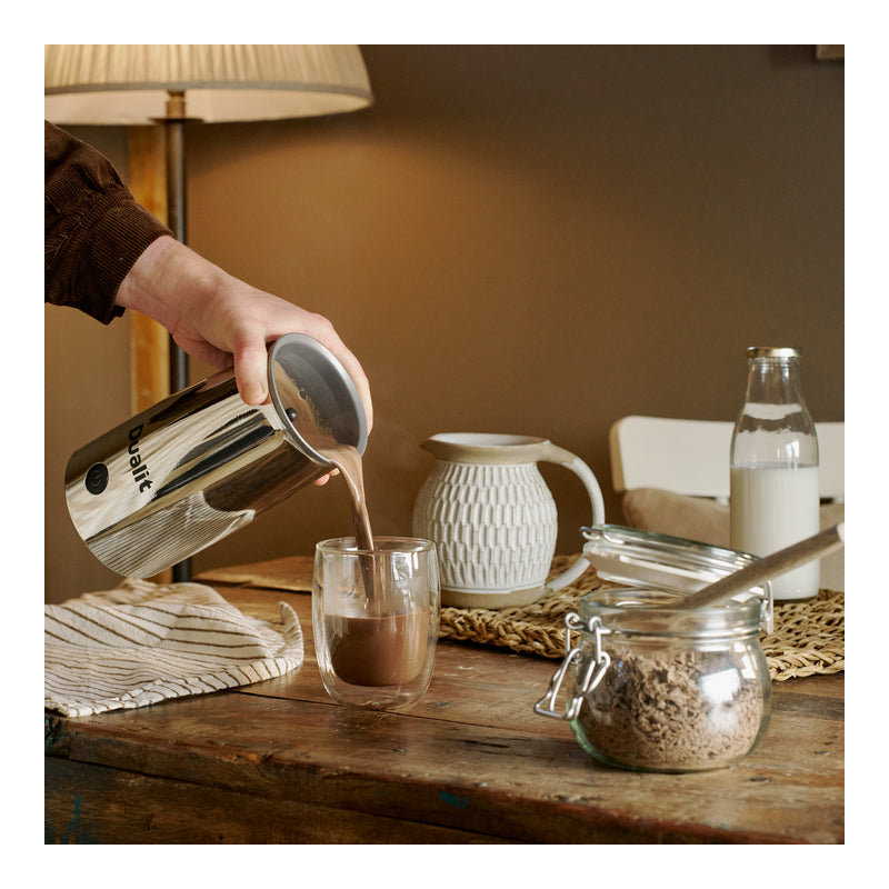 Dualit Handheld Milk Frother, Chrome