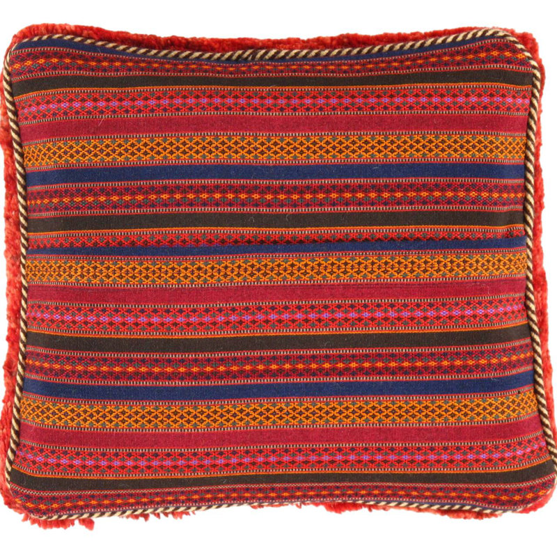 Lamb's Wool Pillow Cover & Insert, Red, Rectangular, 15" H x 17" W