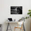 Powerful Lion Roar Contemporary Architecture Wall Art Print 1 Piece Wrapped Canvas Wall Art-1324621860