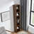 8-Tier Media Tower Rack, CD DVD Slim Storage Cabinet with Adjustable Shelves, Tall Narrow Bookcase Display Bookshelf for Home Office,Multi-functional double-decker bookcase-698566971