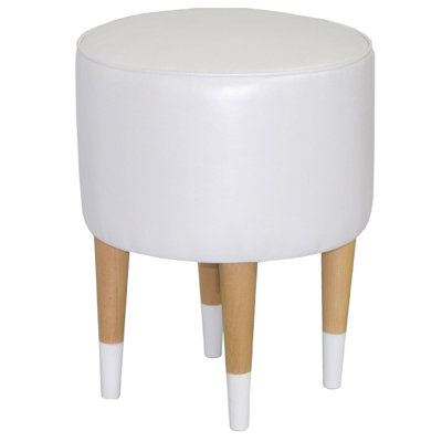 Solid + Manufactured Wood Accent Stool