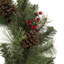 Couronne de Noël artificielle 24 po en pin et baies