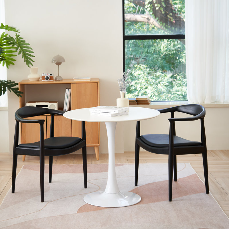 Lailyn Upholstered Dining Chair, Kennedy Armchair, Black