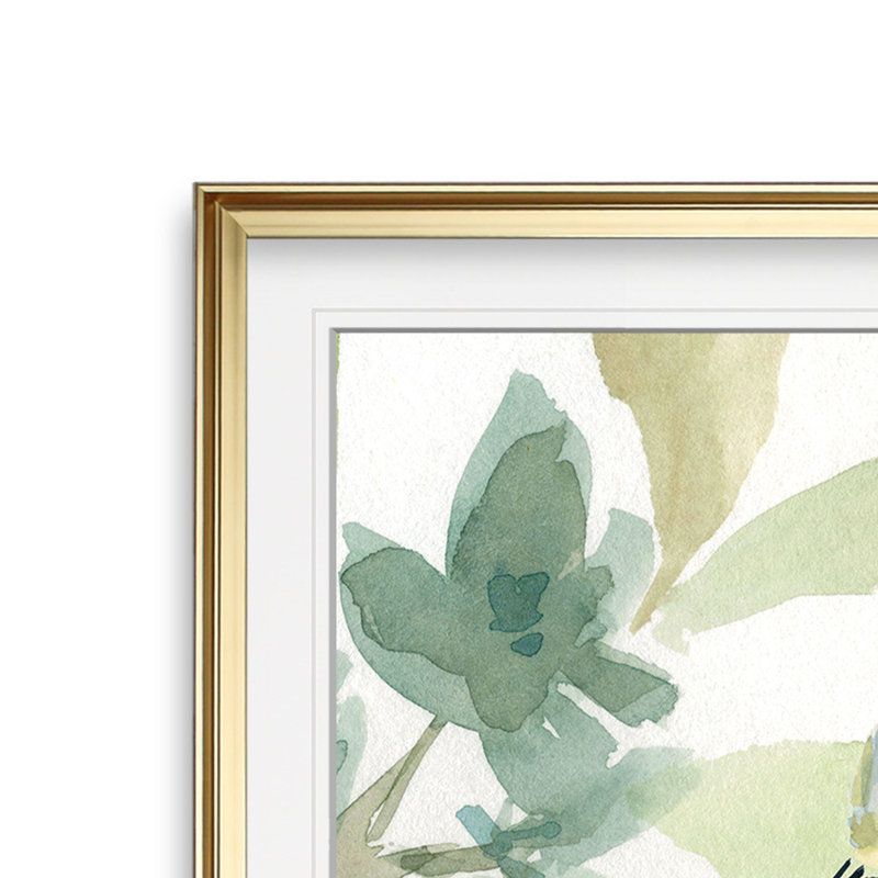 Spring Melody II - impression sur papier, H 24 po x l 24 po x P 2 po, Cadre doré