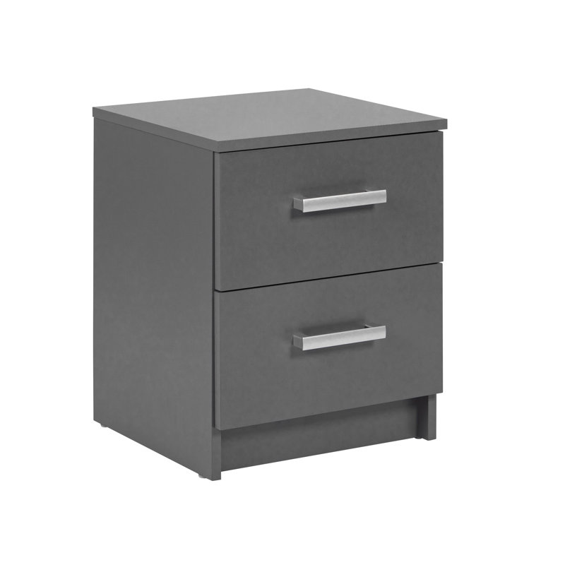 Elenzio 2 Drawer Bedside Table