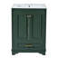 Meuble-lavabo autoportant de 24 po avec lavabo en céramique, poignées argentées, portes à fermeture douce-515920963-515920972-515920975