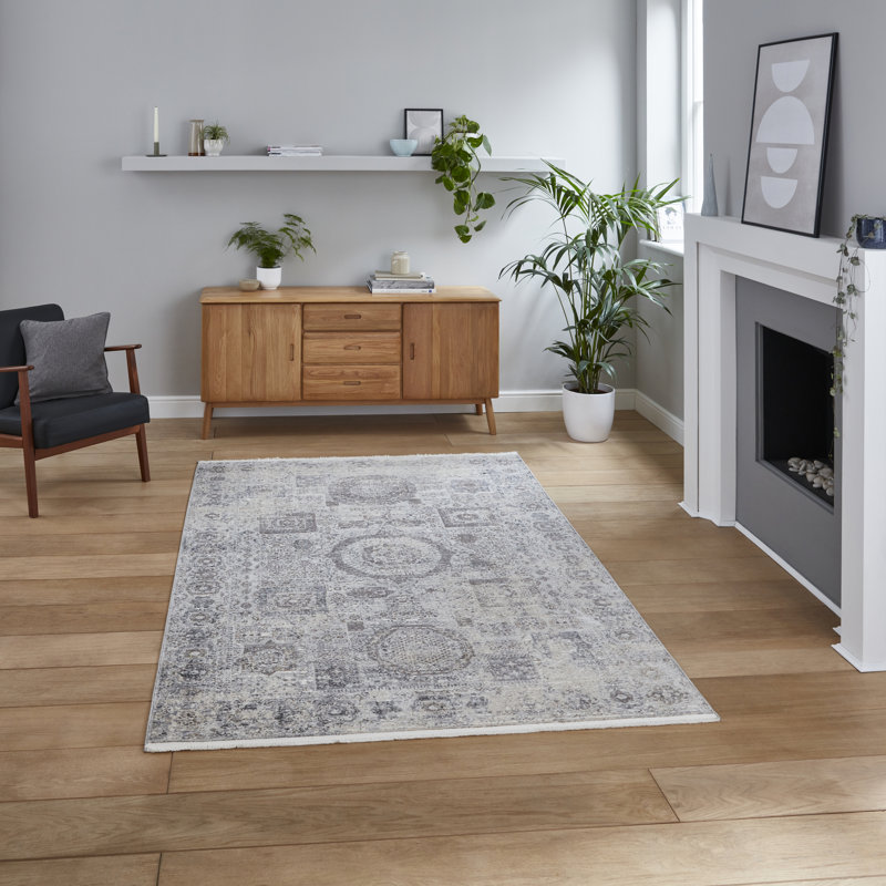 Penkridge area rug Machine Woven Rectangle Grey, Rectangle 120 x 170cm