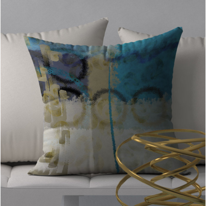 Housse d’oreiller carrée délicate/insert, 18" x 18"