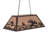 Paislee 6 - Light Mahogany Bronze Pool Table Lights Pendant