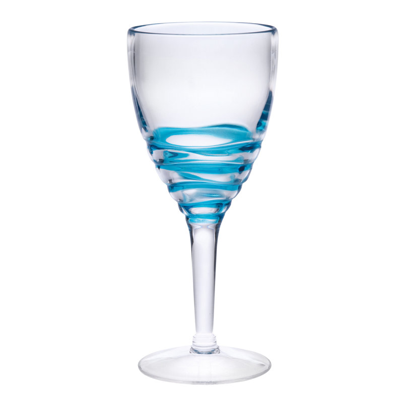 Ensemble de quatre verres à vin tout usage en acrylique