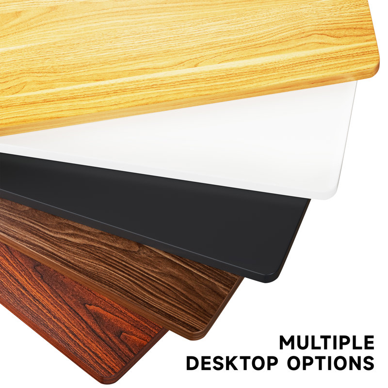 Whole-piece Particle Board Table Top Wood Countertop For Standing Desk Diy, 1"H x 55"W x 28"D, Black
