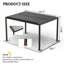 Cadre et persiennes en aluminium 10 x 13 pi Pergola 8610C-123203310