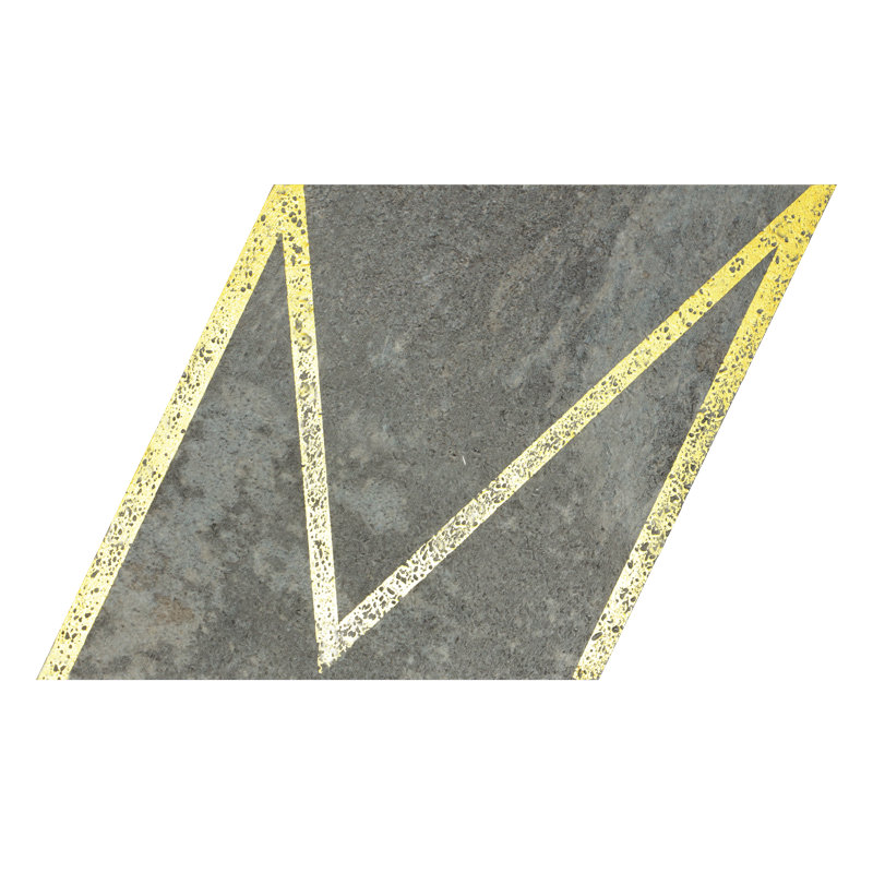 Carreau de mosaïque auto-adhésif en pierre 4 po x 4,6 po, Brun gris