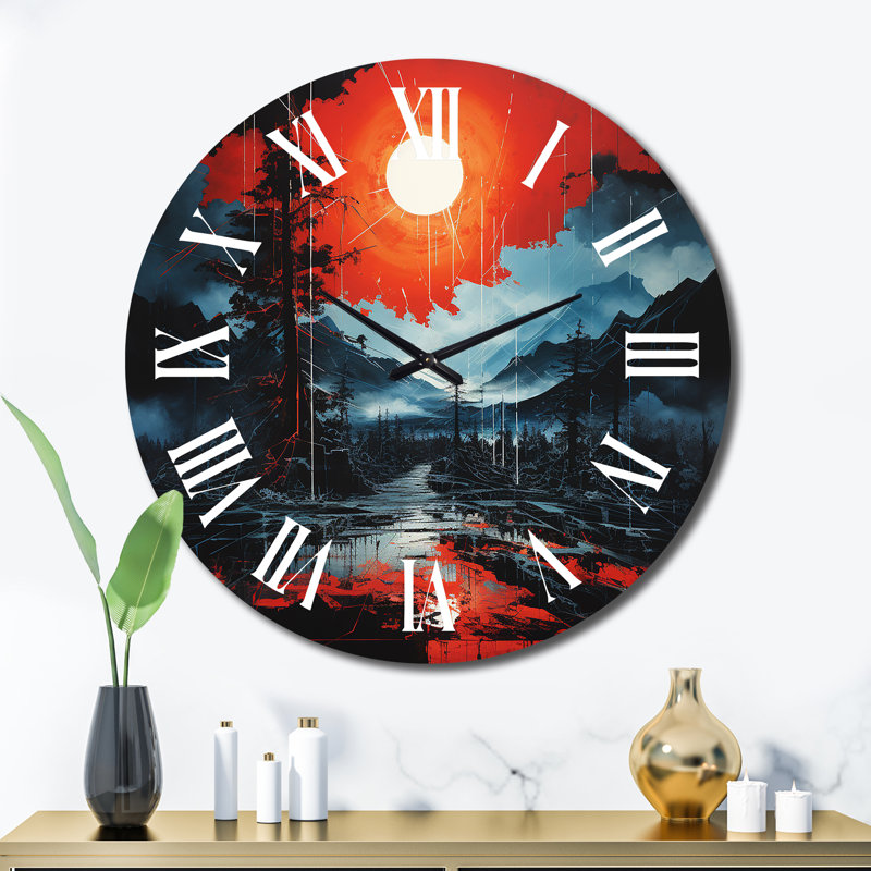 Horloge murale en métal Berith, Très grand